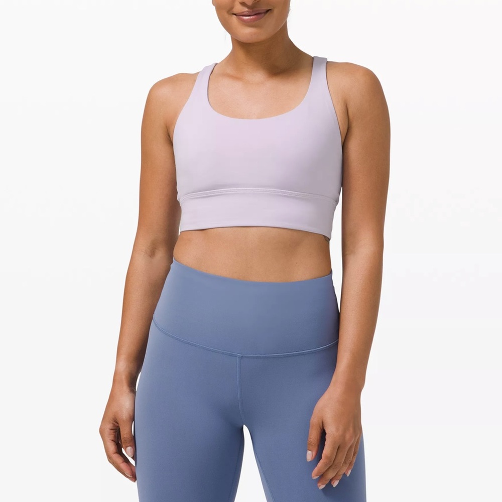 Lululemon Pale-Blue Longline Energy Bra